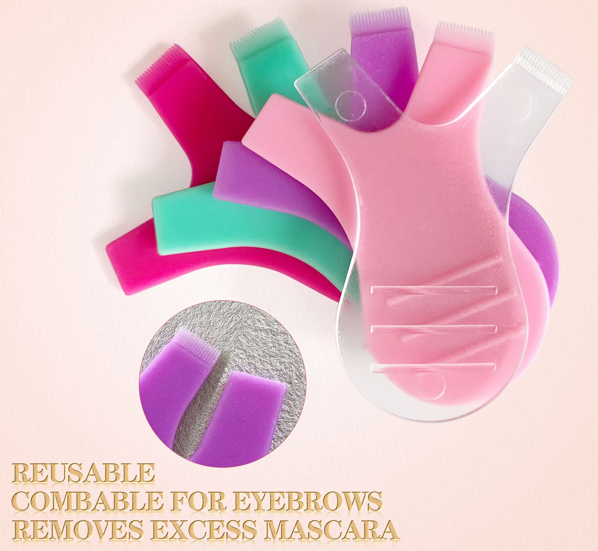 Eyelash Extension Cleaning - 50 adet Makyaj Kirpik Fırçaları Yeniden