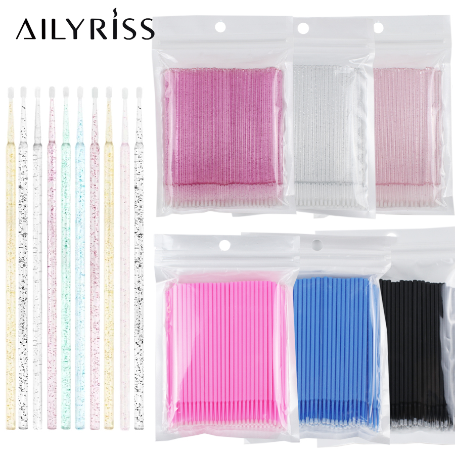 Eyelash Extension Cleaning - 500 adet/grup Tek Kullanımlık Aplikatör Mikro