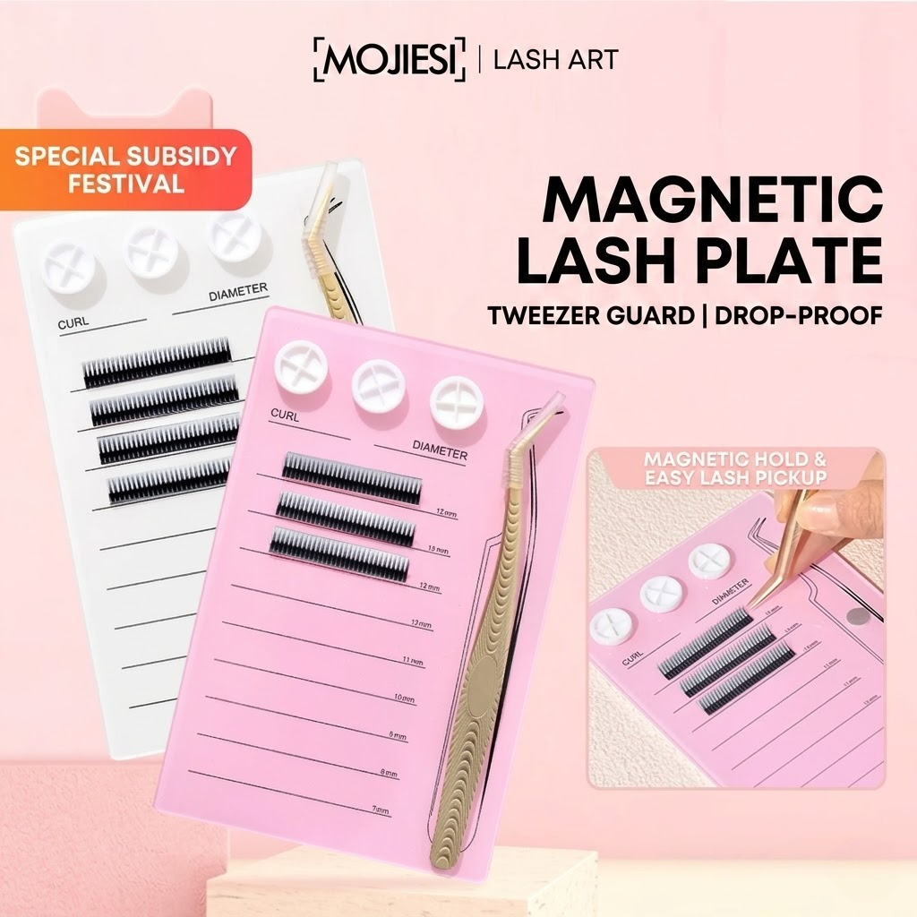 Individual Lash Tray - Manyetik Kirpik Uzatma Paleti ve Yapıştırıcı