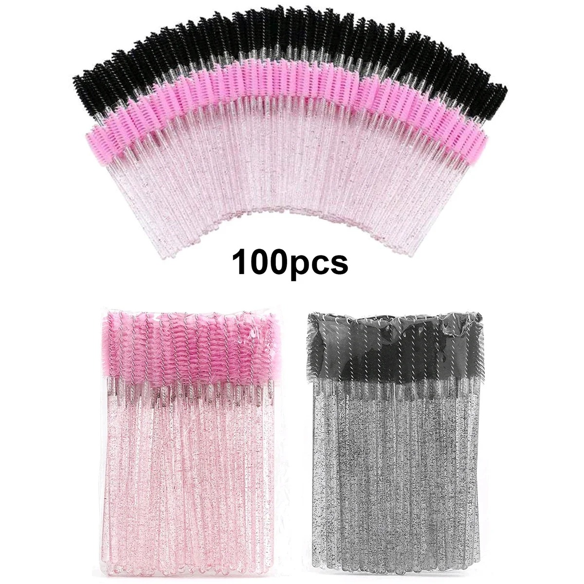 Eyelash Extension Salon - Toptan 100 ADET Maskara Spoolies Tek