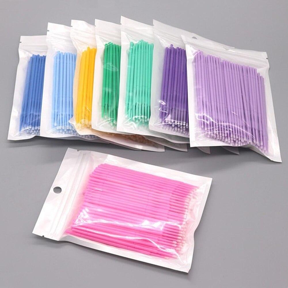 100 adet/grup Mikro Fırçalar M - Eyelash Extension Cleaning incelemesi ve fiyatı
