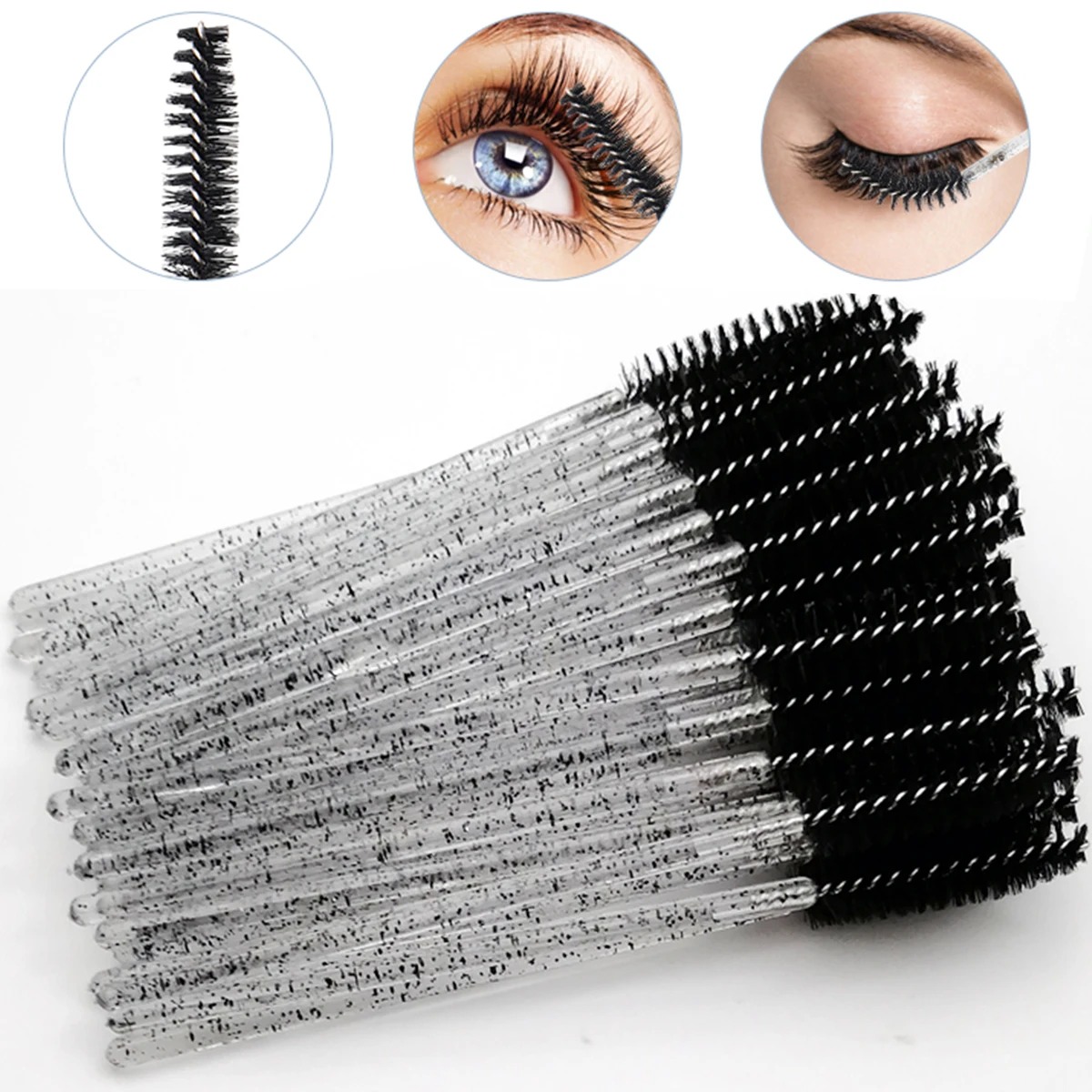 Toptan 100 ADET Maskara Spooli - Eyelash Extension Salon incelemesi ve fiyatı